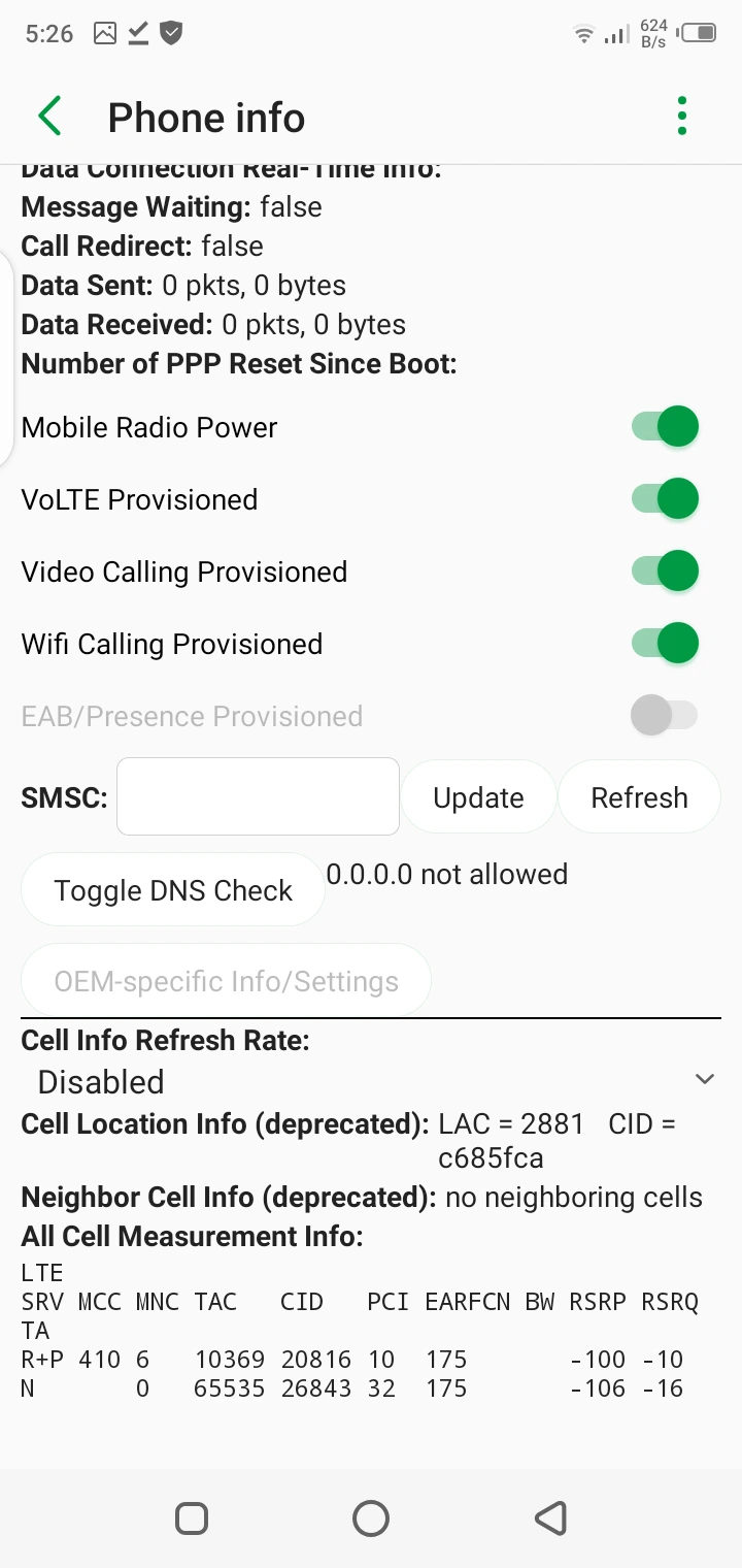 Screenshot Network Mode